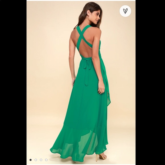 Lulu’s Wrap of Luxury Maci Dress - Picture 2 of 3